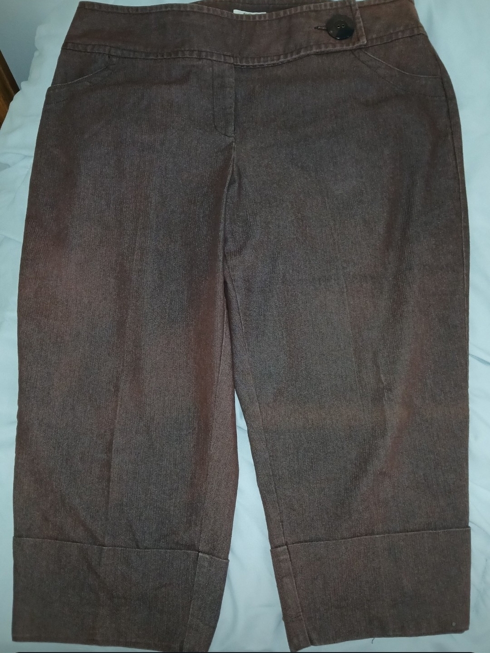 Cato Brown Cropped Dress Capris